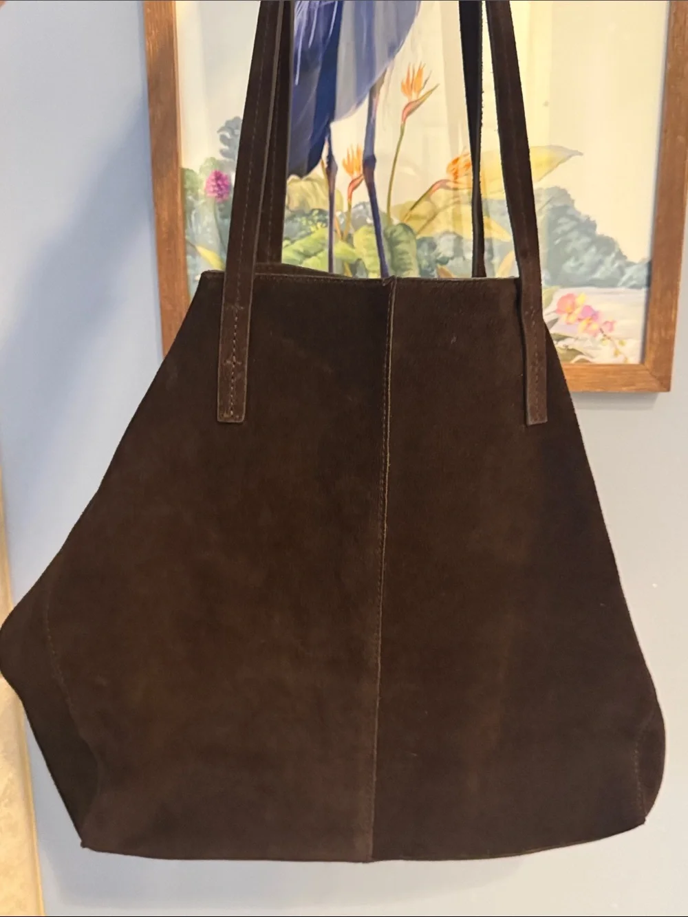 Mango sleek suede